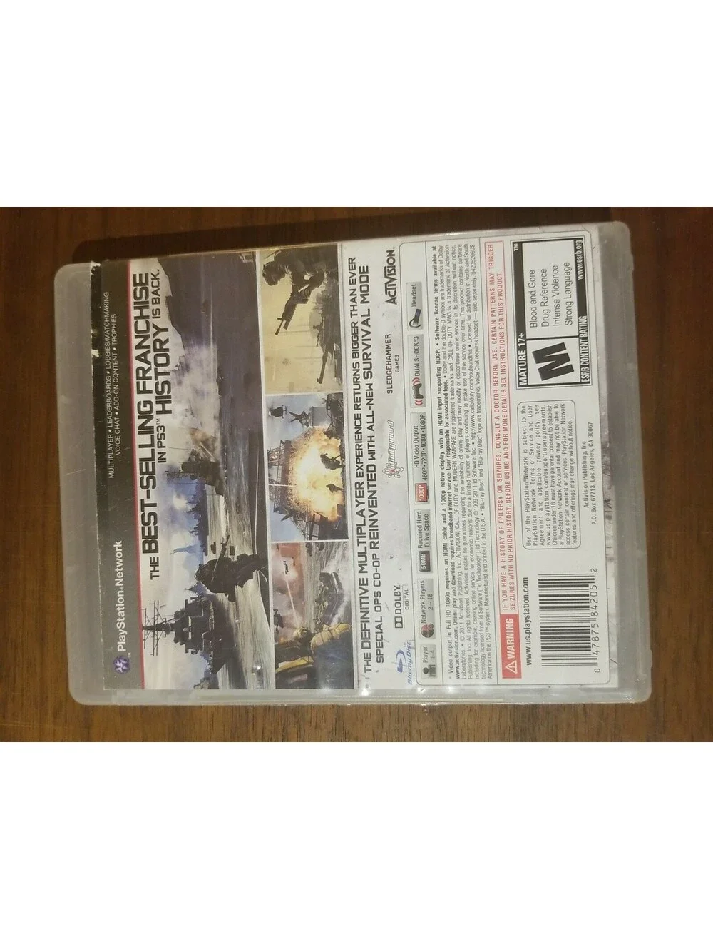 Call of Duty: Modern Warfare 3 (Sony PlayStation 3, 2011)